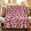 Art leopard print Throw hot Flannel Throw Blanket Suitable for Sofa Living Room Bedroom soft