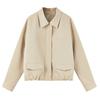 Qiushui Yiren Women's Retro Lapel Short Jacket