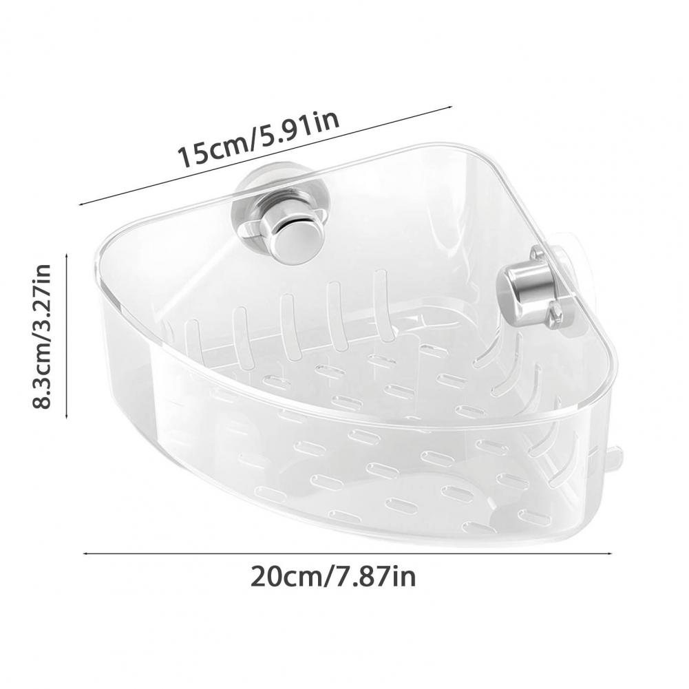 Suction Cup Sponge Holder Sink Organizer Kitchen Sink Caddy Organizer with Strong Load-bearing Suction Cup Capacity