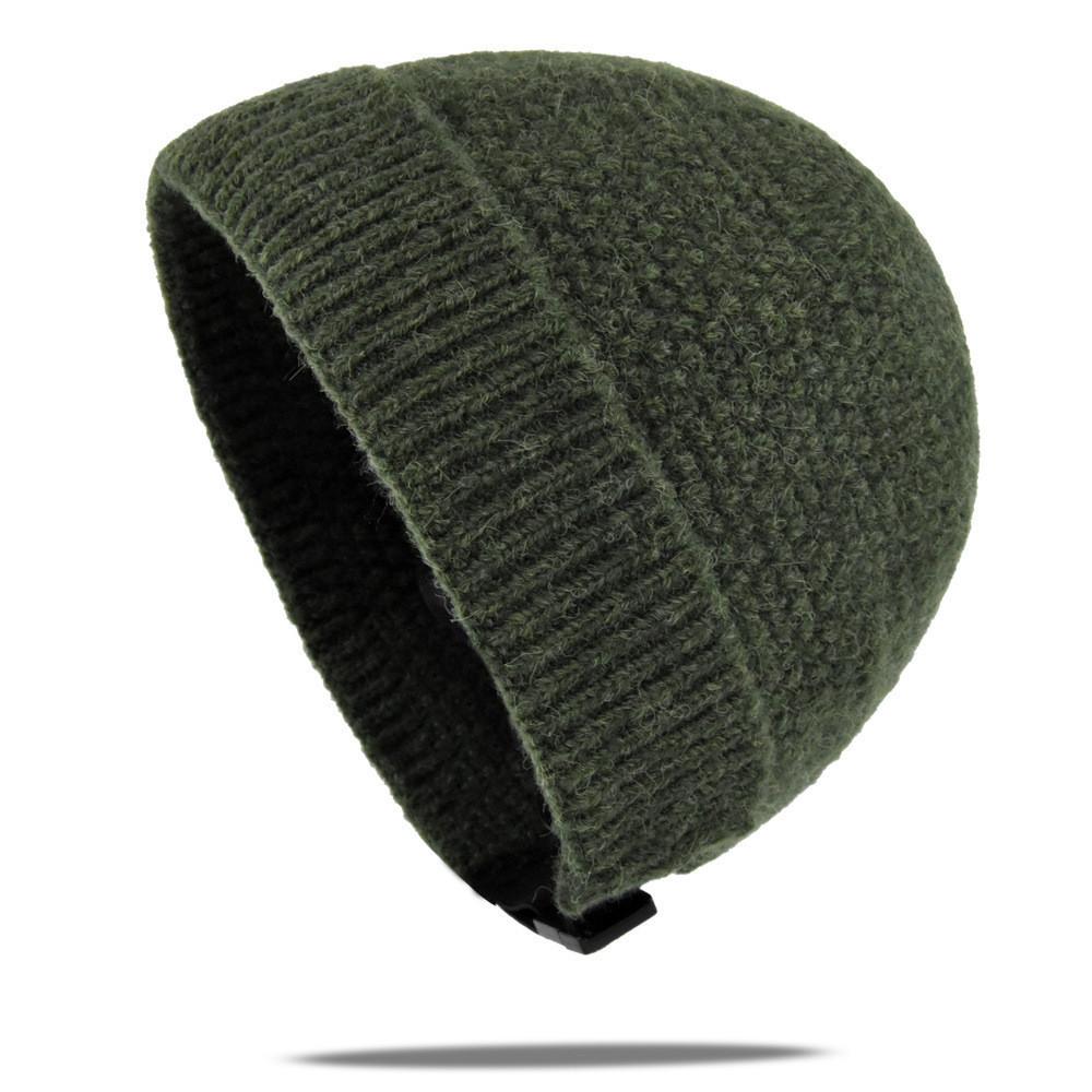 Knitted With Hat Stretch Adjusting Cotton Material Hat Dome Warm Hat Fashion