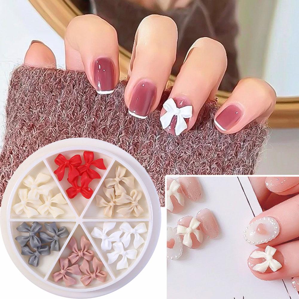 

Flowers AB Crystal Bow Ribbon Nail Art Bow 3D Nail Decoration Nail Jewelry Nail Rhinestones