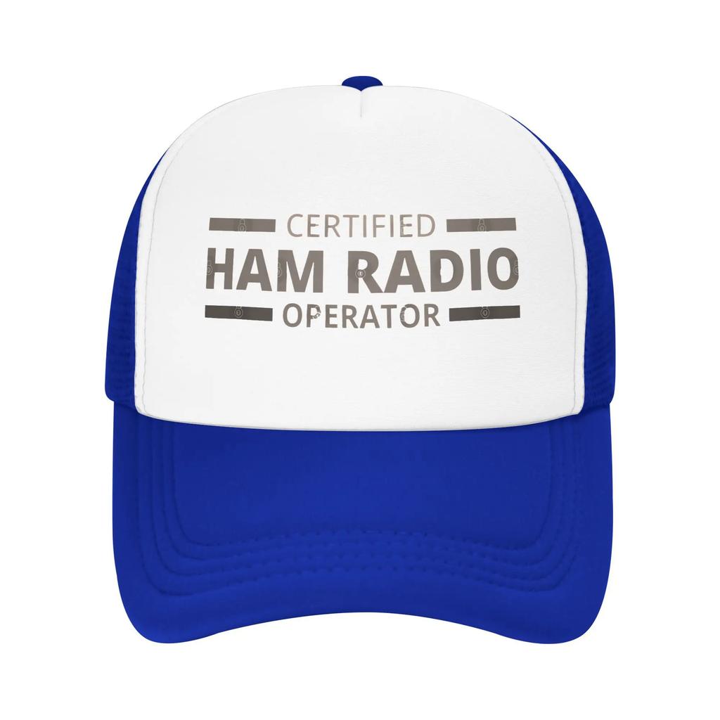 Certified Ham Radio Operator Mesh Golf Hat Caps Outfit For Men Women Adjustable Snapback MeshBack Summer Cooling Hats