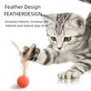 Funny Cat Elastic Ball Toy Interactive Balls Pet Supplies Feather Football Toys Dog Playthings Kitten