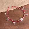 Elegant Lotus Bracelet: National Trend, Light Luxury, Hand-Woven, High-End Floral Jewelry for Women