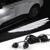 2PCS Car Rearview Mirror Welcome Lamp Blade Light Carpet Projection Lamp Laser Beam Carpet Lamp Universal