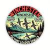Vintage Deer Hunting Winchester Metal Poster Wall Art 20x20 Cm Bar Decor