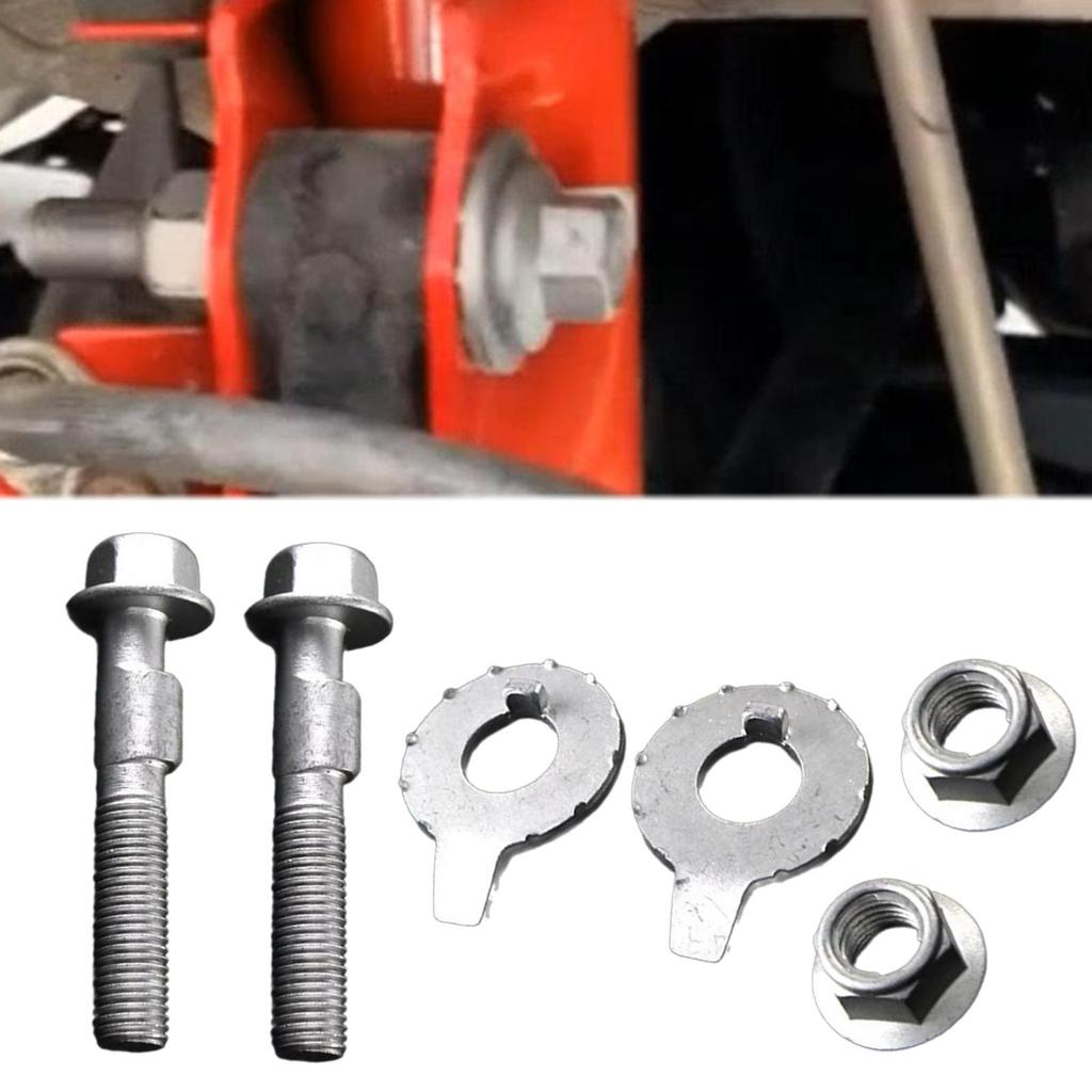 Suspension Arm Alignment Eccentric Adjustment Cam Bolt Heavy Duty Camber Adjuster Bolt Set 10mm Replacement Easy To Install