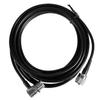 5m/16ft Antenna Feeder Cable - M Male Type, Rubber & Metal, Long Feeder Wire for Two-Way & Amateur Radios