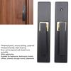 Keyed Entry Door Lever High Security Aluminum Alloy Heavy Duty Quiet Black Door Lever with Lock and Key for Bathroom Bedroom