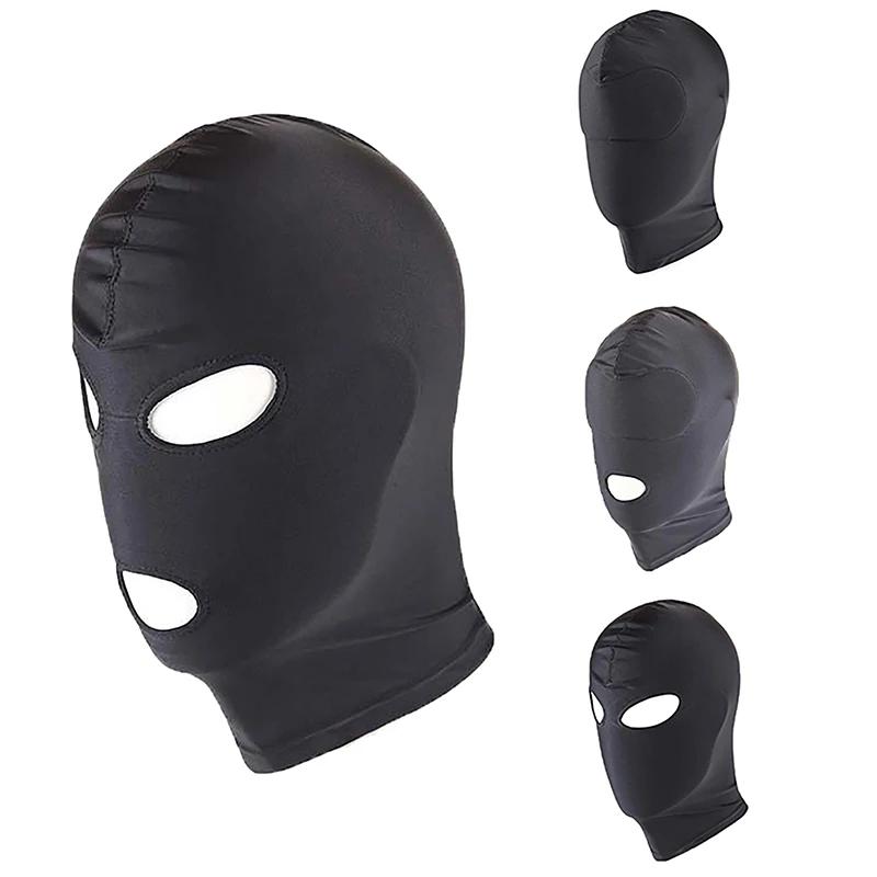 Fetish Slave BDSM Bondage Restraints Sex Mask Mouth Eye Open Head Harness Elasticity Blindfold for Couple New Exotic Accessories