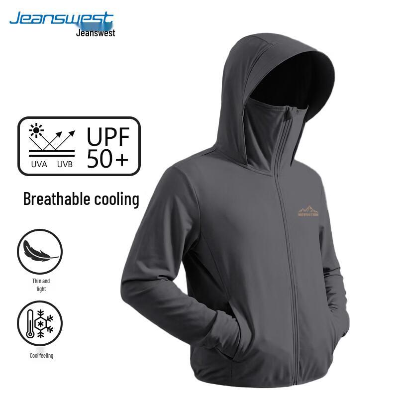 Jeanswest Men s Mountain Edge Print UPF50+ Sun Protection Hoodie M