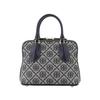 Tory Burch T Monogram Swing Two-Way Zipper Closure Fabric And Leather Mini Shoulder Crossbody Bag Women Handbags Navy-Blue 155620-405