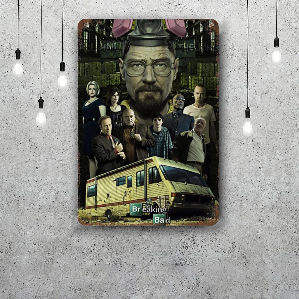 Breaking Bad Metal Signs Wall Decor Vintage Tin Signs Captain Metal Poster Decor for Bar Pub Club Wall Decoration
