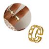Elegant Finger Rings Party Accessories Geometric Weddings Rings Stainless Steel Texture Suitable for Fashion Casual Look