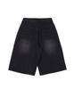 MAKEITTO Cut-Line Denim Bermuda Pants_Black