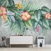Photo Wallpaper Modern Hand Painted Tropical Plants Flowers And Birds Murals Living Room Tv Sofa Bedroom Home Decor Wall Mural