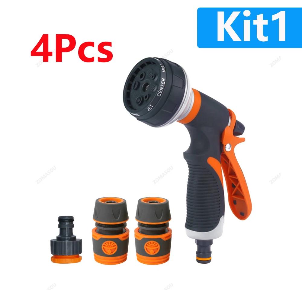 1-5Pc Garden Watering Gun 8 Modes High Pressure Sprayer Adjustable Irrigation Watering Nozzle Plant Lawn Yard Watering Sprinkler