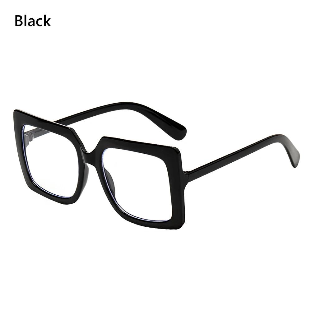 

Stylish Anti Blue Color Lightweight Eyeglasses Unisex Oversize Square Optical Spectacle Eyeglass UV Protection Anti-Reflective Computer Goggles
