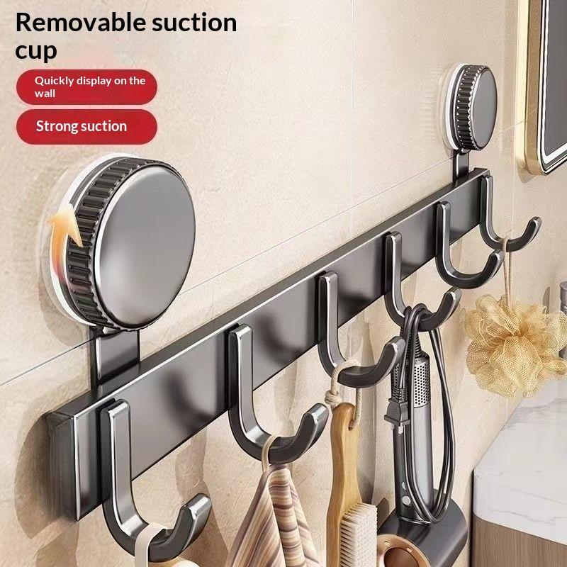 Suction Cup Coat Hooks Removable No Drill Vacuum Adhesive Hangers for Bathroom Kitchen Organizing