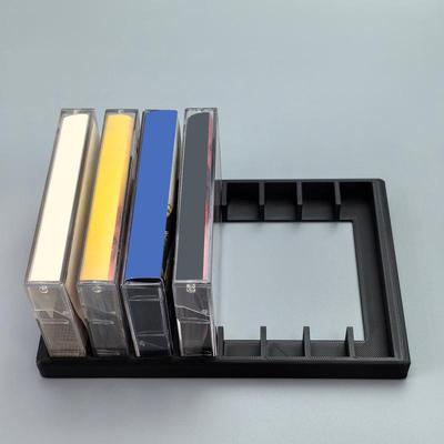 1 Pcs Cassette Tape Storage Rack Audio Cassette Tape Holder Rack 8/10 Slot Total Cassette Tape Organizer Rack For Studio Desktop