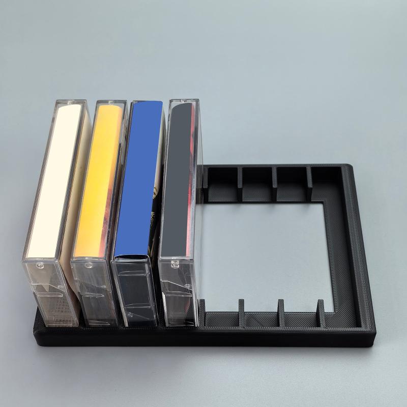 1 Pcs Cassette Tape Storage Rack Audio Cassette Tape Holder Rack 8/10 Slot Total Cassette Tape Organizer Rack For Studio Desktop