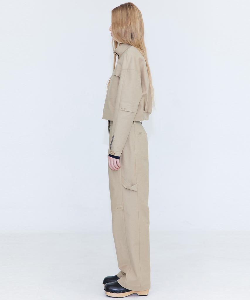 WNDERKAMMER Cotton Cargo Pants_Beige