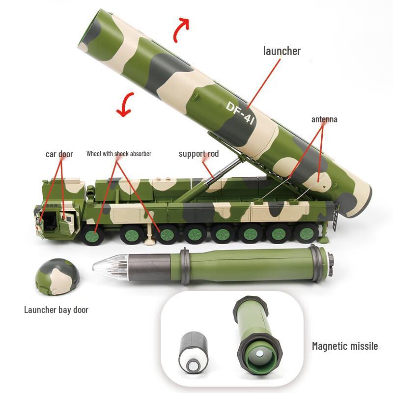 DF-41 ICBM Launcher Vehicle Diecast Model