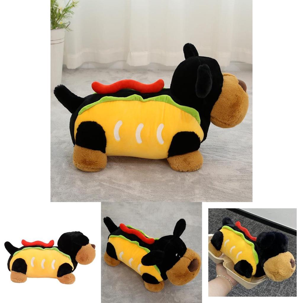 Cute Sausage Dog Plush Toy For Girls Soft And Cuddly Dog Doll For Sleeping 30cm/0.16kg