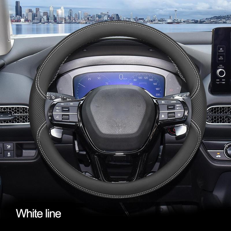 Car Steering Wheel Cover Wrap for Honda HR-V HRV 2026 2026 2026 Braid On Steering-Wheel Cover Holder Handbar Protector