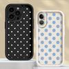 Coque pour iPhone 17 Pro Max 13 17e 16 Air 11 15 Plus 14 12 Pro Housse de téléphone Luxe Ins Pois