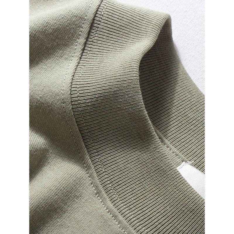 Short-Sleeved T-Shirt for Men 2025 Summer New Style Washed Cotton Top Pure Color Basic Versatile Loose Casual Half-Sleeve