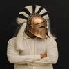 Ancient Greek Corinthian Helmet Handmade Copper Finish Warrior Armor for LARP, Cosplay Collectors Gift