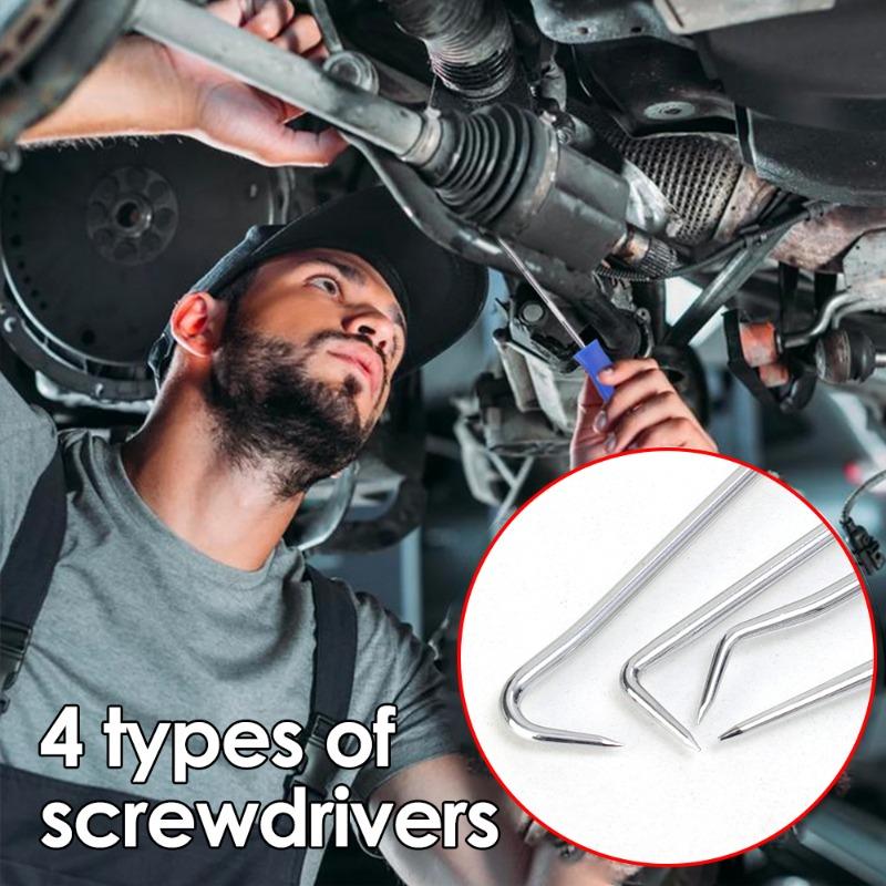 Oil Seal O-ring Removal Tool Car Long Pick and Hook Washer Puller Repair Tool Precision Screwdriver Set Auto Repair Parts