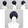 Genshin Impact Kunikuzushi Donkerblauw Cosplay Pruik Zacht Hittebestendig Fiber Verstelbare Pasvorm Realistische Hoofdhuid
