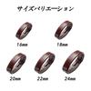 Jumpsunfun Genuine Leather Watch Band Leather Loop Set of 4 Holder, Keeper, 22mm, Brown,