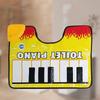 1-5Pcs Toilet Piano Mat Bathroom Funny Toe Music Keyboard Toilet Floor Mat Potty Piano Sounding Bathroom Rug for Home Bathroom