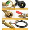 Universals Propane Refill Connector With 3FT Hose for Seamlessly Gas Cylinder Refilling and Grill Stove Tanks
