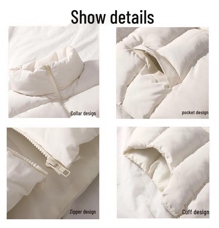 Korean-Style Loose Winter Cotton Vest for Female Students - Sleeveless, Cotton-Padded, Bread-Style, Thickened Women's Coat