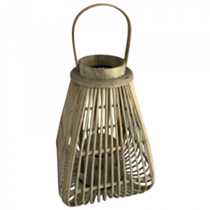 Hill Interiors Peardrop Wicker Candle Lantern