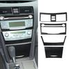 4Pcs Carbon Fiber Central Console With CD Player Cover Trim For Toyota Camry