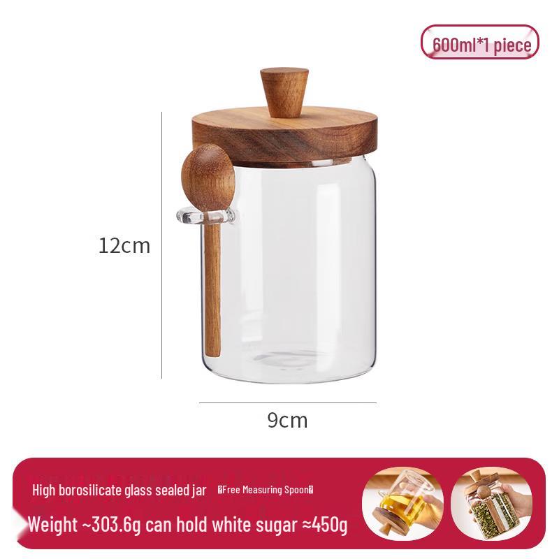Qiwei Sealed Glass Sugar Storage Jar