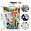 Disney 5D DIY Pearl Painting Kit, Zootopia Characters Home Bedroom Wall Decor Crafts Handmade Gift.