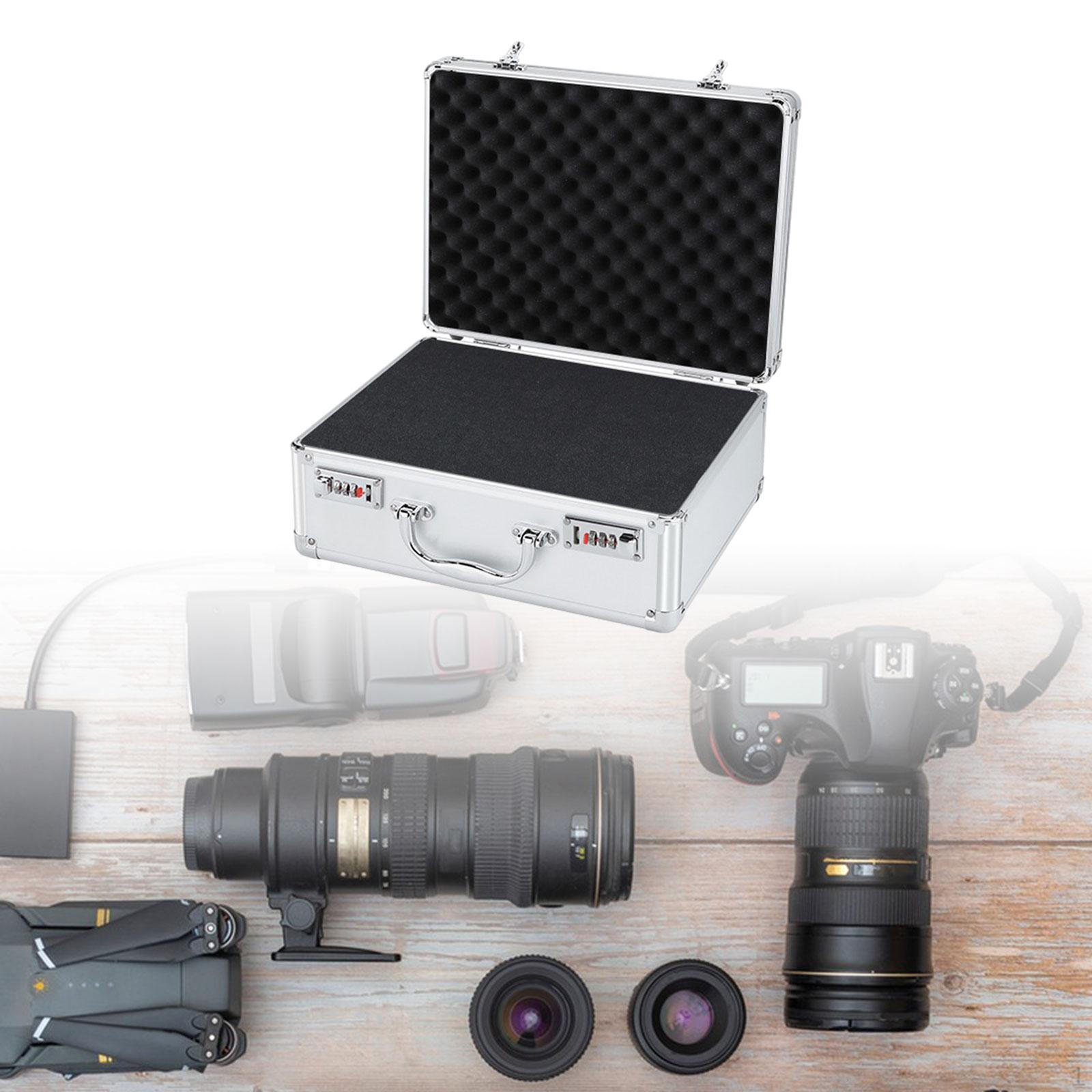 

Жесткий алюминиевый футляр для переноски, алюминиевый футляр с пеной, противоударный футляр для микрофона, жесткий корпус password M