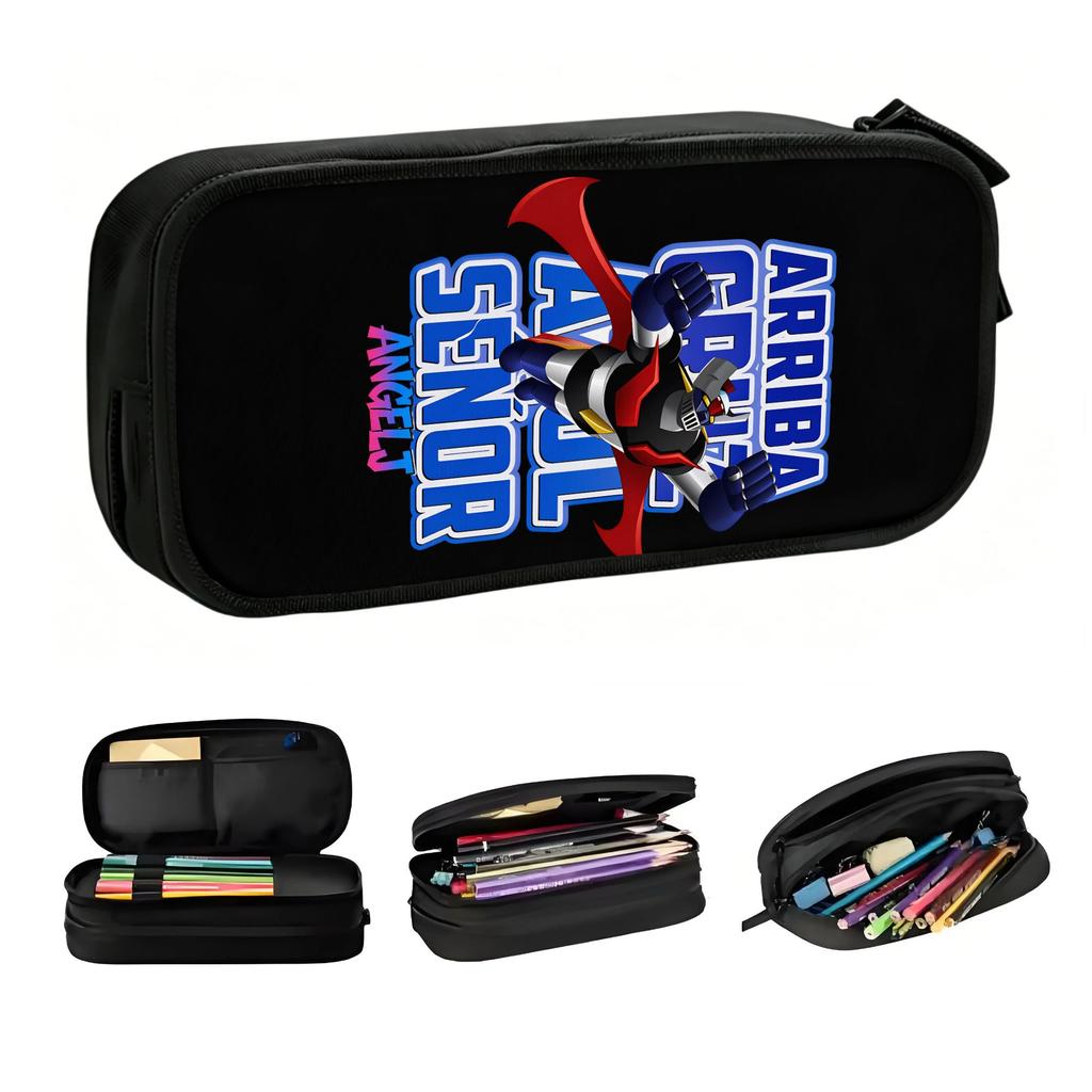 Mazinger Z Goldorak Grendizer Kawaii Pencil Case Girls Boys Large Capacity Pencil Pouch School Supplies