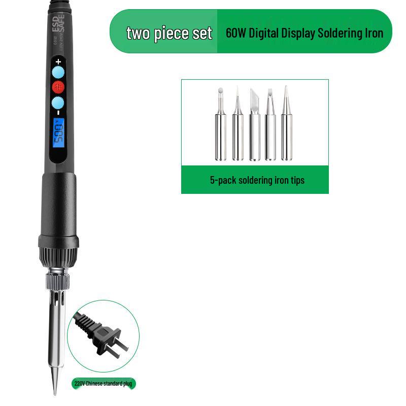 Digital Display Temperature Control Electric Soldering Iron Set for Home Repair & Welding