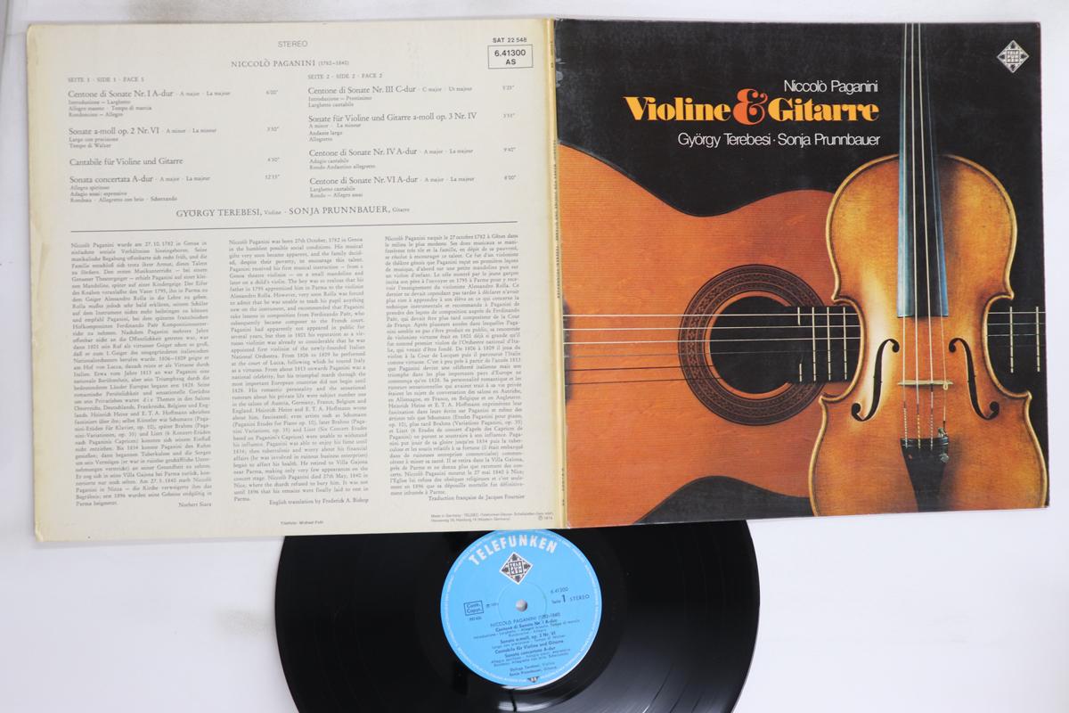 

LP Record GYORGY TEREBESI, SONJA PRUNNBAUER - Niccolo Paganini Violine And Gitarr 641300AS TELEFUNKEN Germany Classical Used