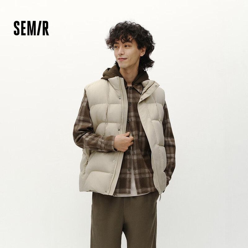Semir Men's 90% Down Water-Repellent Vest