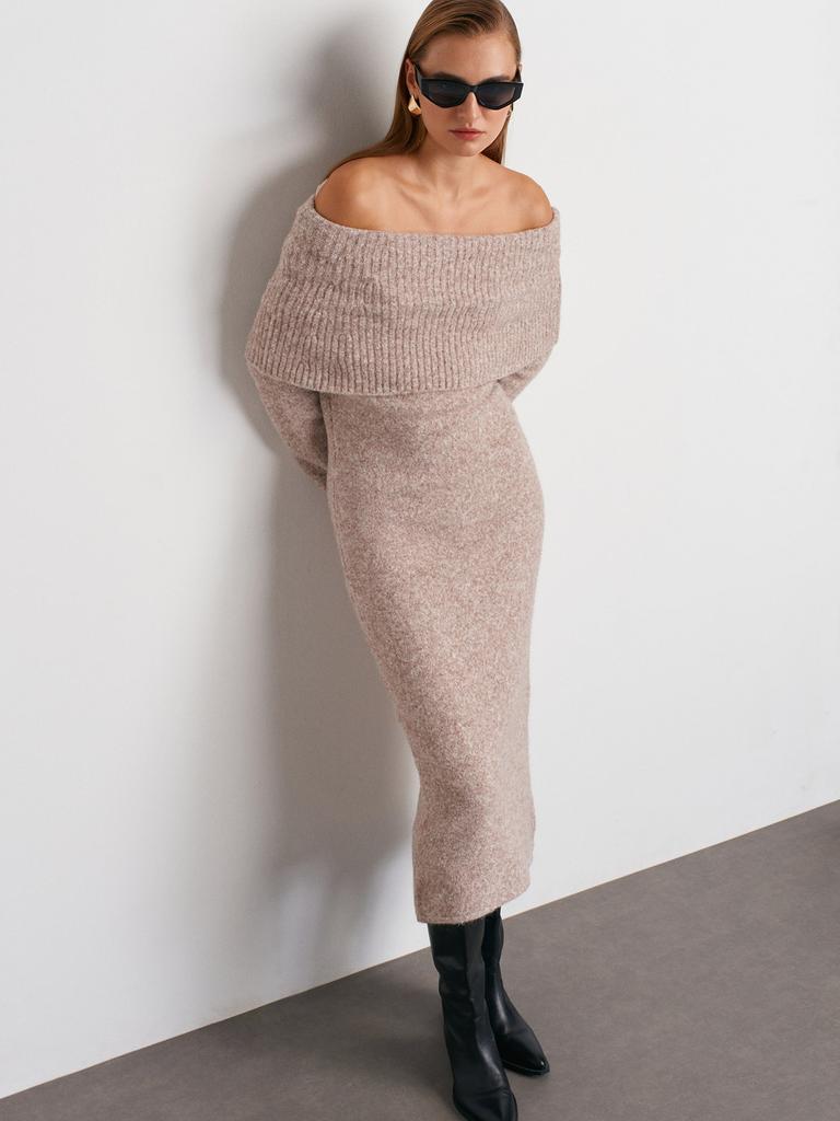 Women's Dress Dilvin 90259 Mink
