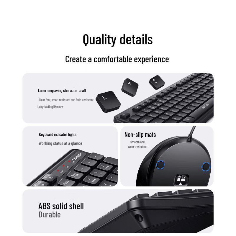 Ugreen Wireless Keyboard and Mouse Combo