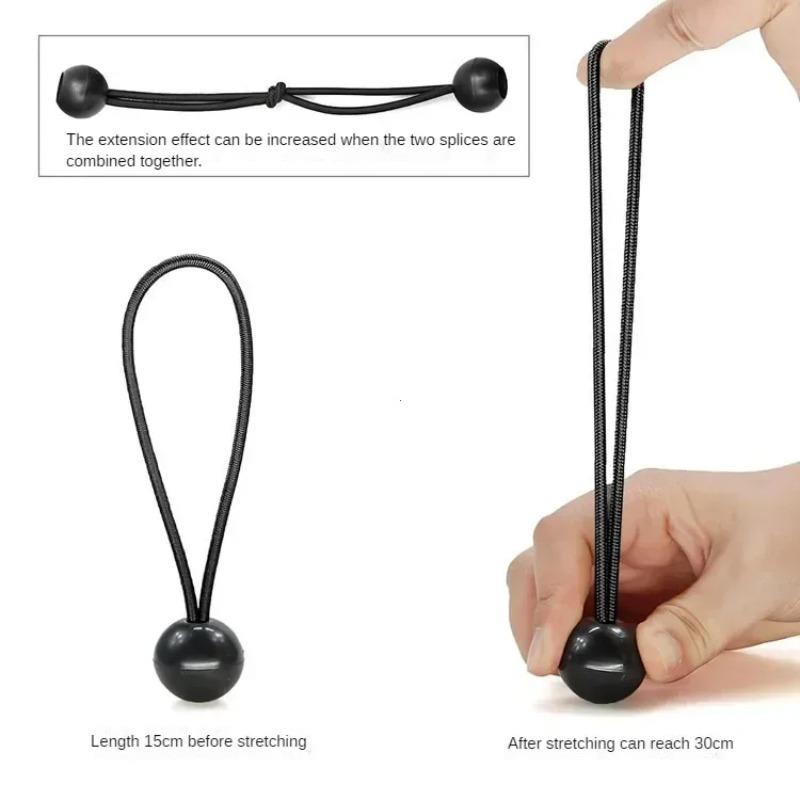 5/10/20PCS Cordes Élastiques Bungee Extérieures Corde à Bille Sangles de Fixation Portables pour Tente pour Bâche Auvent Tente de Camping Accessoires
